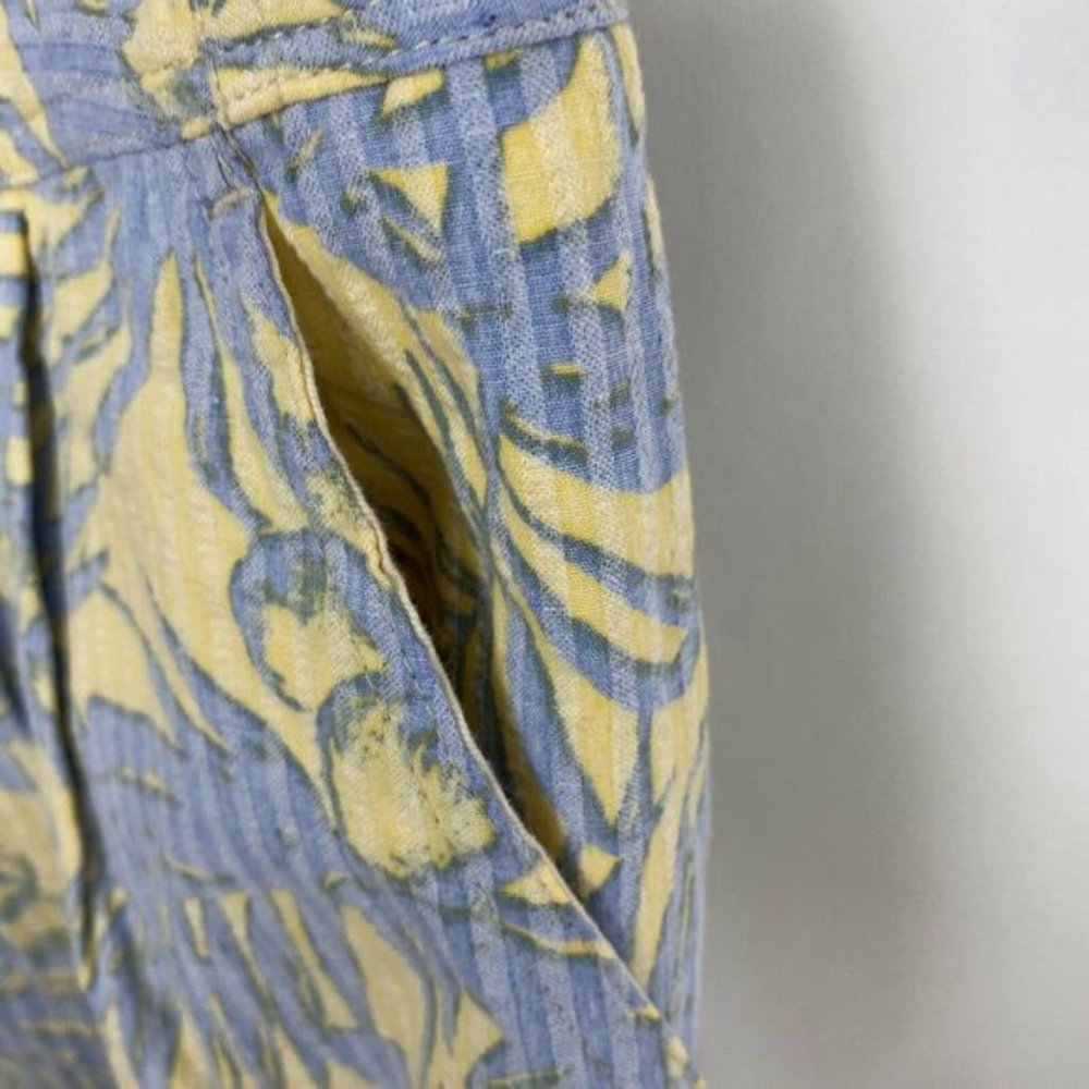 New Free People Island Tropical Mango combo coastal seersucker palm tree short - Picture 11 of 12